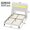 Twin Bed Frame with USB Charging Station & LED Lights - 2 of 4