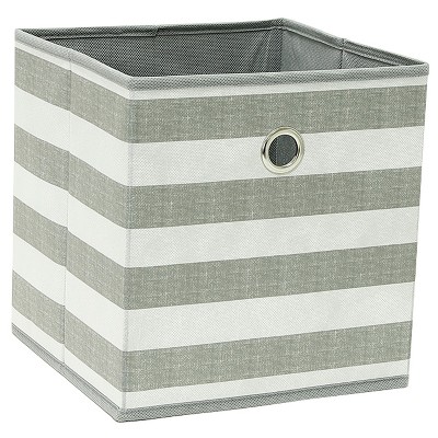 white fabric storage boxes