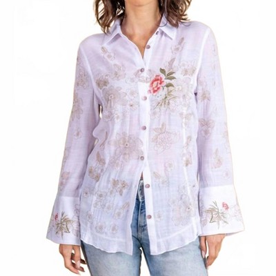 Women's Wo's Embroidered Blouse - PAPARAZZI