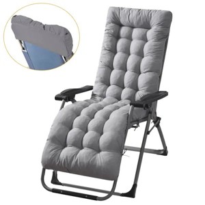 67x22in Chaise Lounger Cushion Recliner Rocking Chair Sofa Mat Deck Chair Cushion - 1 of 4
