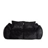 TIRAMISUBEST 75 inch Giant Bean Bag Couch Ultra Soft Rabbit Fabric 650 lb Capacity 2 Accent Pillows No Tool Setup Living Room Bedroom - 3 of 4