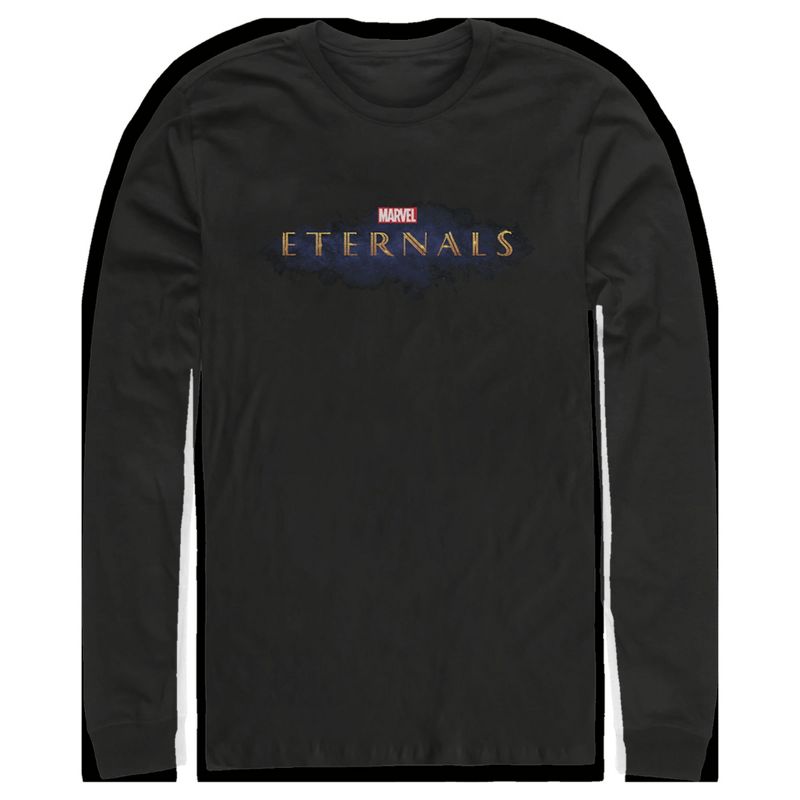 Men's Marvel Eternals Movie Logo Long Sleeve Shirt, 1 of 5