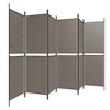 vidaXL 6-Panel Room Divider Anthracite 118.1"x70.9" Fabric - 4 of 4
