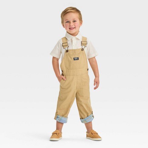 Baby boy khaki store overalls