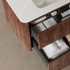 Floating Bathroom Vanity With Sink, Wall Mounted Bathroom Storage Vanity Cabinet With 2 Large Fluted Drawers, Soft-Close System, Pre-Assembled - 4 of 4