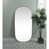 Elegant Lighting Metal Frame Oval Mirror 30x60 Inch in Brass - 4 of 4