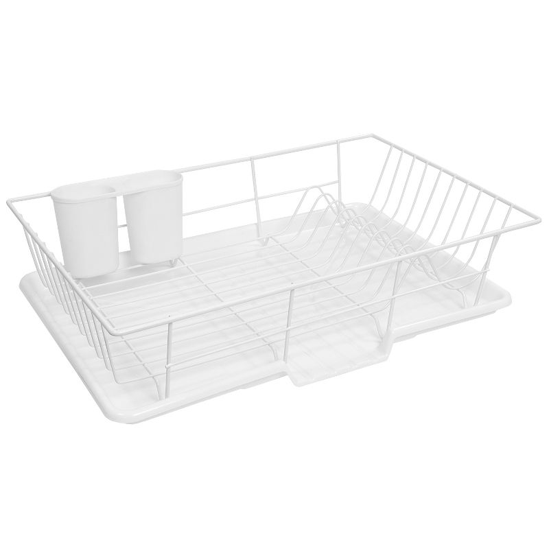 Steel 3-Piece Large Dish Drainer by Sweet Home Collection™, 4 of 6
