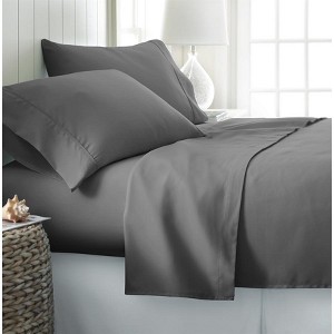 Noble House 100% Cotton 4Pc Sheet Set 300 Thread Count Breathable Naturally Cool Soft Cotton Sheets 18" Deep Pockets - 1 of 3