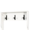 PAGED 2-in-1 Nightstand and Coat Rack, Vertical Wood Bedside Table with Drawer & Hooks, Freestanding Clothes Hanger for Bedroom - 3 of 4