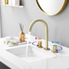 ALEXOUN Handles Widespread 8 Inch Bathroom Faucet, Brushed Golden - 2 of 4