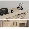60'' Rustic Farmhouse Credenza, Antique Sunburst Door Buffet Sideboard, Vintage Wood Storage Cabinet TV Stand with Adjustable Shelves - 2 of 4