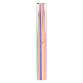 Meri Meri Mixed Tall Tapered Candles (Pack of 12)