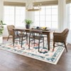 Washable Folding Floral Print Rug, Non-Slip Backing for Living Room Bedroom - 2 of 4