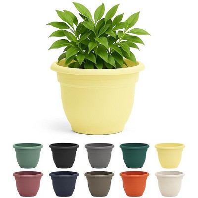 Bloem Ariana Round Resin Planter Pot Indoor and Outdoor Gardening