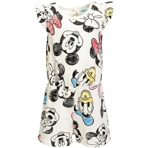 Disney Minnie Mouse Mickey Mouse Nightmare Before Christmas Pixar Toy Story Lion King  Baby Girls Romper Infant to Big Kid - 1 of 4