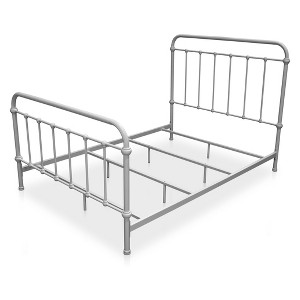 Effy Metal Queen Bed Vintage White - ioHOMES