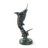 SPI Home Metal Hunting Marlin Figurine – 10.5" Ocean Predator Sculpture, Nautical Decor Accent - 3 of 4