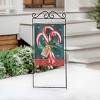 Evergreen Garden Flag Candy Cane Burlap Double Sided Indoor Outdoor Decor 18" x 12.5" - 2 of 4
