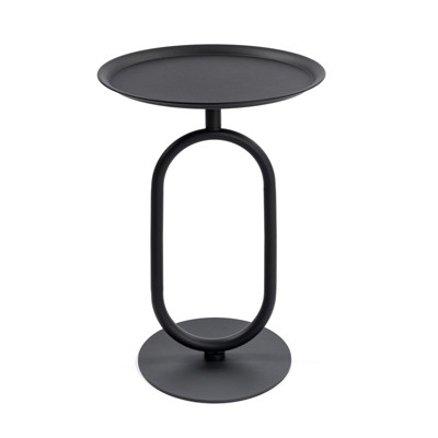 Modern Coffee Table End Table, Pedestal Center Tea Side Table, Accent Table for Small Spaces, Living Room Drink Martini Table, for Home Decor