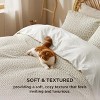 Cotton Duvet Cover Boho Textured Embroidery Jacquard Duvet Cover Set Soft and Breathable Bedding Set for All Seasons - 4 of 4