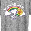 Women's - Peanuts - Follow The Rainbow Short Sleeve Graphic T-Shirt - 2 of 4