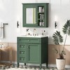 Vynxaria 30'' Bathroom Vanity with Top Sink, Modern Bathroom Storage Cabinet with 2 Drawers and a Tip-out Drawer - 3 of 4