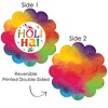 Big Dot of Happiness Holi Hai - Festival of Colors Party Round Table Decorations - Paper Chargers - Place Setting For 12 - 3 of 4