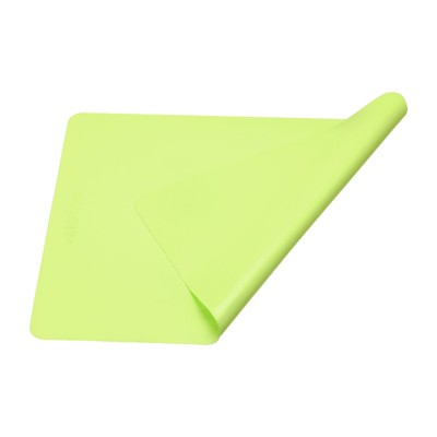 Unique Bargains Kitchen Reusable Non-Stick Heat Resistant Silicone Placemats Baking Mats Green 2 Pcs