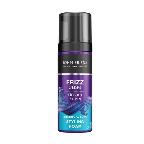 John Frieda Frizz Ease Air dry Waves Styling Foam Dream Curls Defining Frizz Control Curly Hair 5 Fl Oz Target