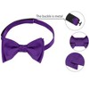 Allegra K Men's Solid Color Self-tied Formal Wedding Party Tuxedo Adjustable Bow Ties - 3 of 4