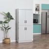 NicBex 69.5 Inch Kitchen Pantry Storage Cabinet with 4 Doors and 2 Adjustable Shelves for Dining Room,Bathroom,Kitchen - 2 of 4