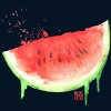 Men's Design By Humans Watercolor Watermelon By middayart T-Shirt - 2 of 4