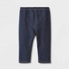Toddler Girls' 2pk Adaptive Capri Leggings - Cat & Jack™ Black/Black - 2 of 4