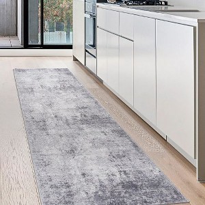 Kumasinova Stain-Resistant Area Rug, Non-Shedding Door Mat,Kid & Pet-Friendly, Abstract Area Rug for Living Room, Latex-Free Cotton Backing - 1 of 4