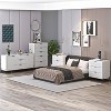 Festivo 4pc Modern Elegance Bedremm Chest and Dresser and 3 Drawer Nightstands Set - 2 of 4