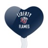 Liberty University Flames Logo Heart Love Cupcake Picks Toppers Decoration Set of 6 - 2 of 4