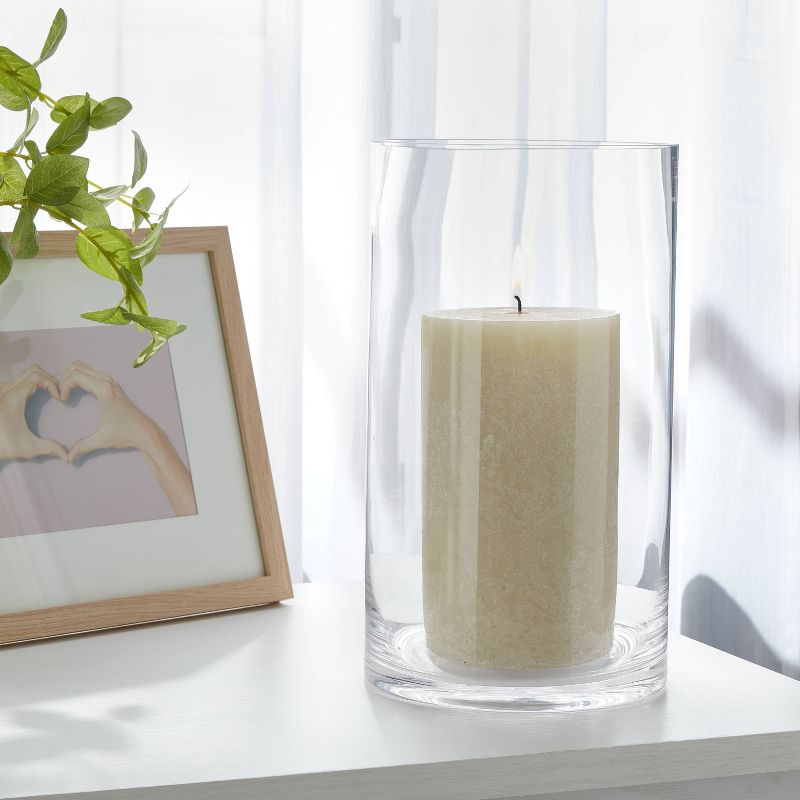 Clear Hurricane 4&#34; x 7&#34; Pillar Candle Holder - Room Essentials&#8482;, 3 of 5