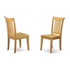 HomeStock Naturally Nice Slat Back Dining Room Chair - Wood Seat - 3 of 3