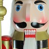 Northlight 6' Giant Commercial Size Wooden Red, Black and Gold Christmas Nutcracker King with Scepter - image 2 of 3
