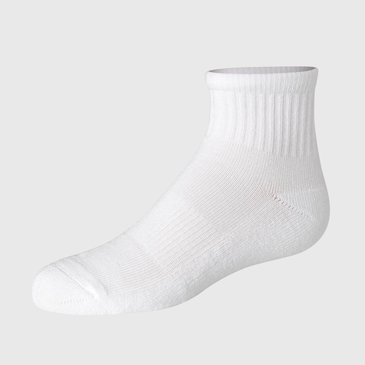 Hanes Girls' 6pk Pure Comfort Organic Cotton Ankle Socks - White - thumbnail 3