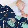 DSANE Christmas Hot Chocolate Christmas Throw Blanket Soft Fleece Christmas Blanket Cozy Flannel Throw for Couch Bed - 4 of 4