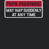 Rerun Island Men's Papa Warning May Nap Short Sleeve Graphic Cotton T-Shirt - 2 of 3