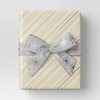 30" 25 sq ft Christmas Roll Wrap Blush/White/Gold Diagonal Stripes - Wondershop™ - 2 of 3