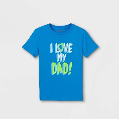 Boys' Graphic Short Sleeve T-Shirt - Cat & Jack™ Blue Heather