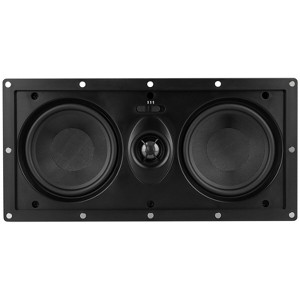Dayton Audio® Micro-Edge™ ME525MTM All-Channel In-Wall Speaker with Dual 5-1/4-In. Woofers and Pivoting Tweeter in White - 1 of 4