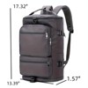 VisioGear Backpacks, Large Capacity Bag with Shoe Compartment, Backpacks with Adjustable Shoulder Strap for Travel, Black, 17.32”*13.39“*1.57” - 2 of 4