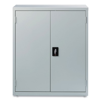 Economy Assembled Storage Cabinets, 3 Shelves, 36" x 18" x 42", Light Gray