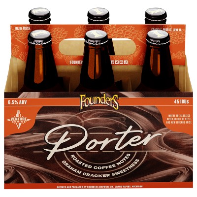 Founders Porter Beer - 6pk/12 fl oz Bottles