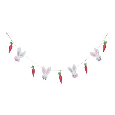 Transpac Polyester 72 In. Multicolor Easter Plush Garland : Target