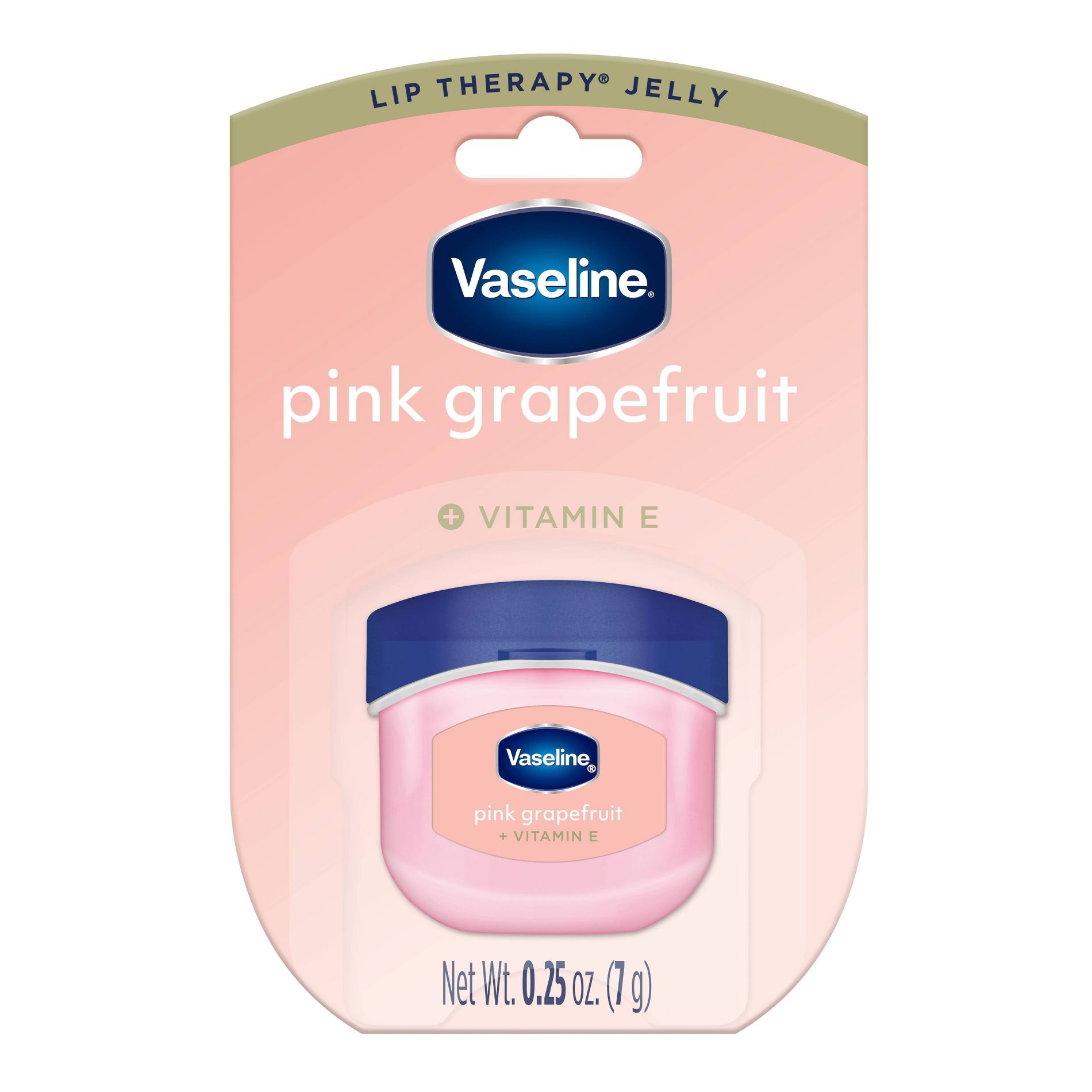 Vaseline Lip Therapy Mini Lip Balm - Pink Grapefruit - Travel size - 0.25oz: Moisturizing, Hydrating, Nourishing
